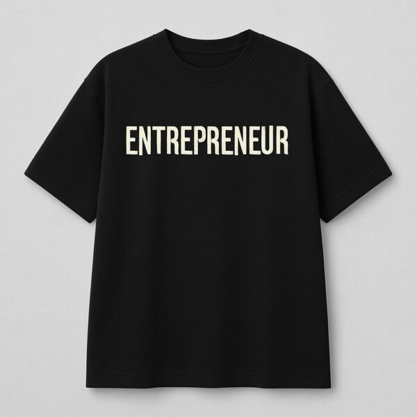 ENTREPRENEUR Oversized Tee – Black - Image 3