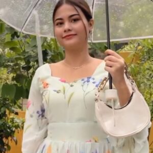 Koohu Long Western Anarkali Gown