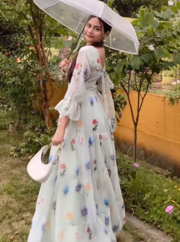 Koohu Long Western Anarkali Gown - Image 6