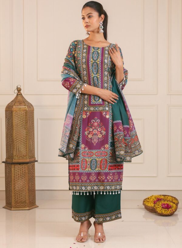 Kaneez Heavy Fancy Pakistani Suit with Dupatta Set - Image 4