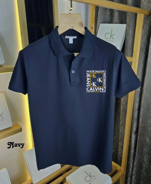 Premium Calvin Klein Collar T-Shirt – 100% Cotton