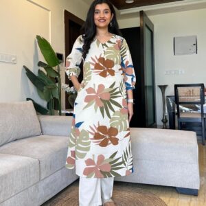 Premium Cotton Printed A-Line Co-ord Set