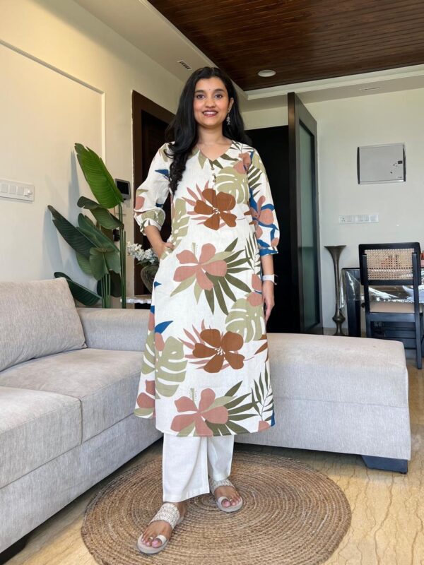 Premium Cotton Printed A-Line Co-ord Set