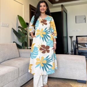 Elegant Cotton Co-ord Set with Plazo Pant