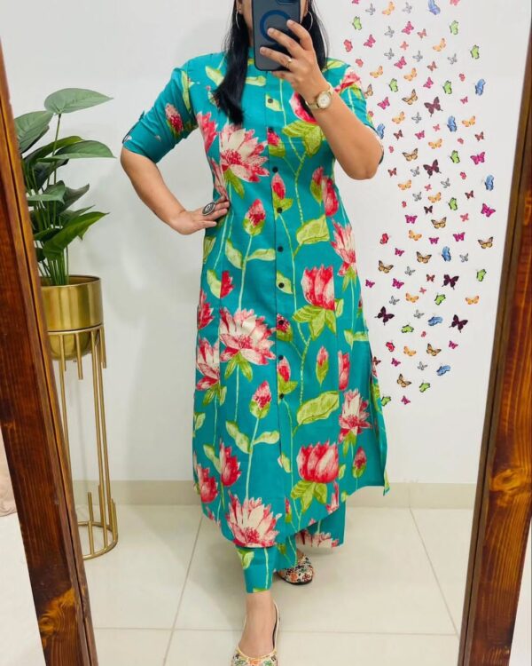 Designer Co-Ords Set with A-Line Kurti Pattern