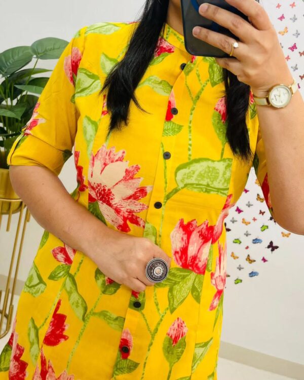 Designer Co-Ords Set with A-Line Kurti Pattern - Image 3