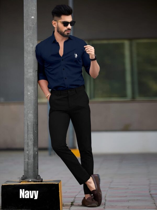 MF Own Stock - U.S. Polo Full Sleeves Premium Lycra Shirts - Image 4