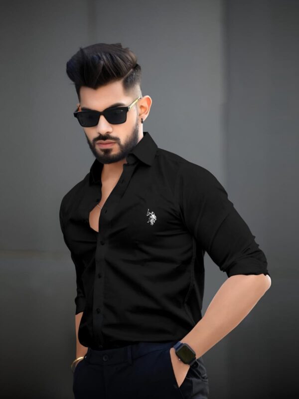 MF Own Stock - U.S. Polo Full Sleeves Premium Lycra Shirts - Image 3