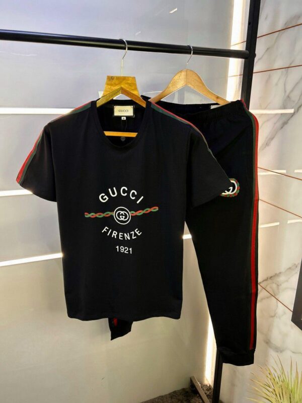 Gucci Premium Cotton Tracksuit – Summer Collection - Image 2