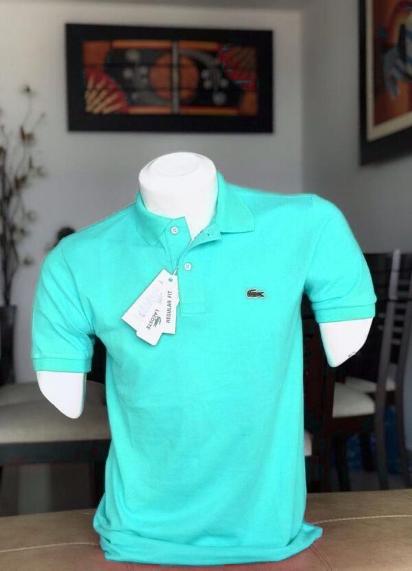 Lacoste Premium Cotton Polo T-Shirt – Matty Fabric, Half Sleeves - Image 2