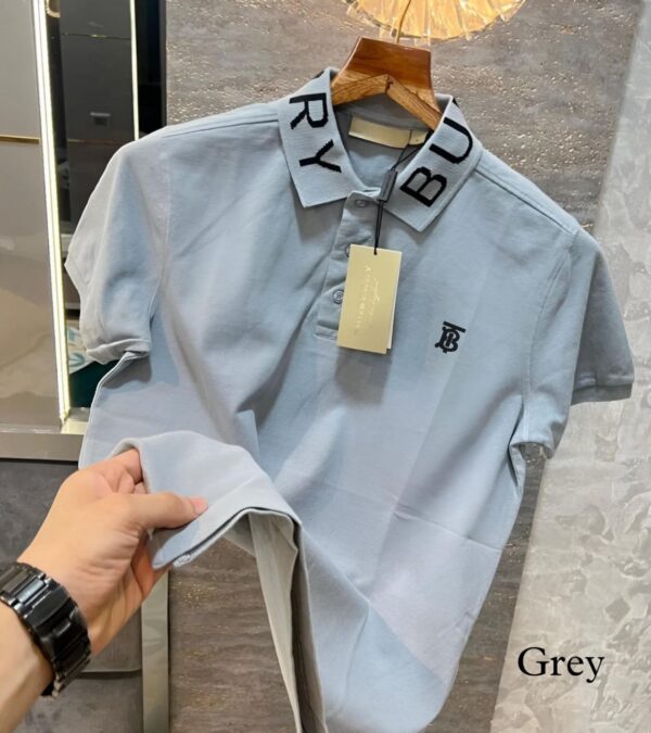 Burberry Premium Cotton Matty Polo T-Shirt – Unisex Knitted Stretch Fabric