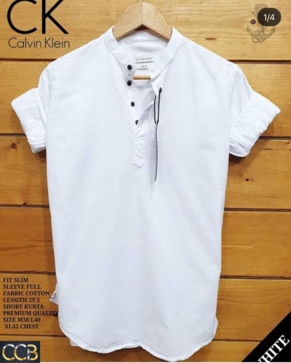 CK Pure Cotton Full Sleeve Kurta – Summer Collection, Multiple Colors - Image 4