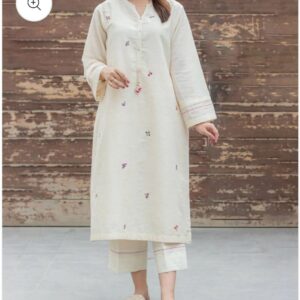 Traditional Embroidered Cotton Kurta Set